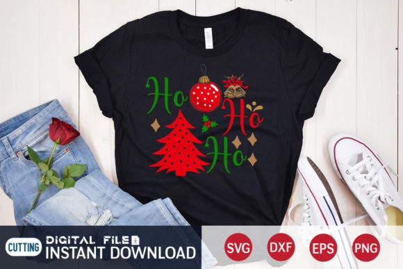 Ho Ho Ho Funny Christmas: Graphics for T-Shirt Designs