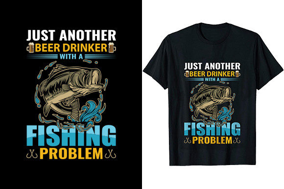 Just Another Beer Drinker with a Fishing Graphics