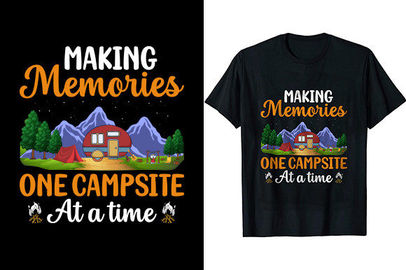 Making Memories: Campsite Graphics for T-Shirt Designs