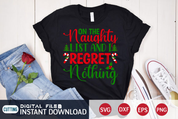 Naughty List Graphics for Bold T-Shirt Designs