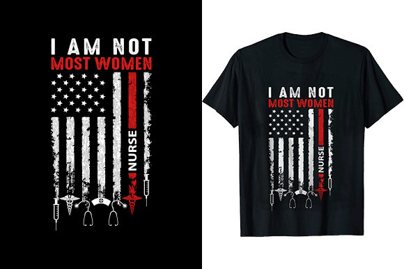 Nurse American Flag T-Shirt: Graphics for T-Shirt Designs