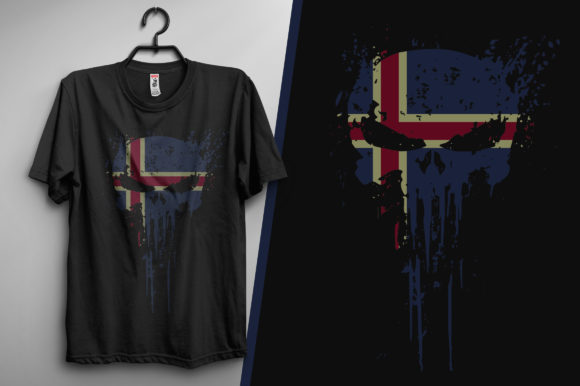 Skull Head Iceland Flag Graphics & Print Templates Review