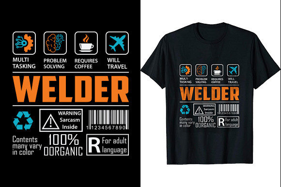 Welder T-Shirt Design: Graphics for Shop Success