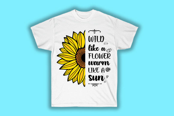 Wild-Like-a-Flower Graphics for T-Shirt Designs
